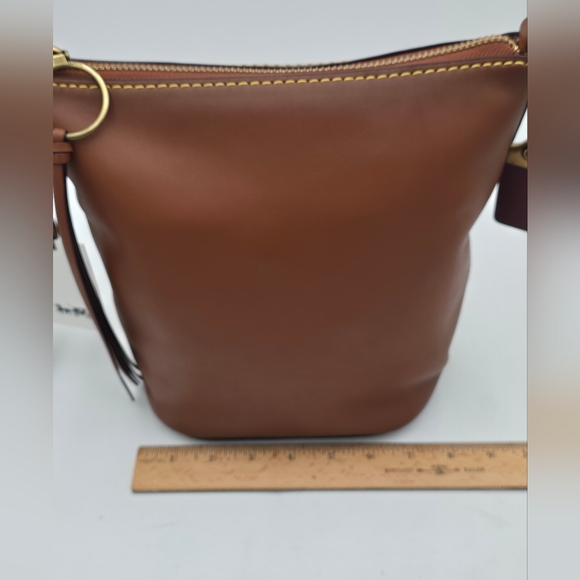 💥NWT💥Coach Glovetanned Leather Archive Duffle 20, Saddle - Picture 13 of 16